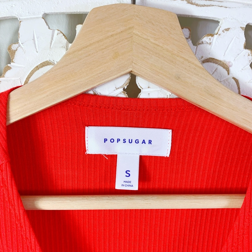 Popsugar High Risk Red Crop Top - Picture 3 of 4